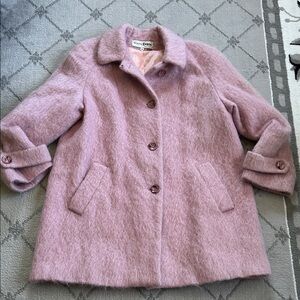 Wayne Evan’s Pink Wool Blend Coat